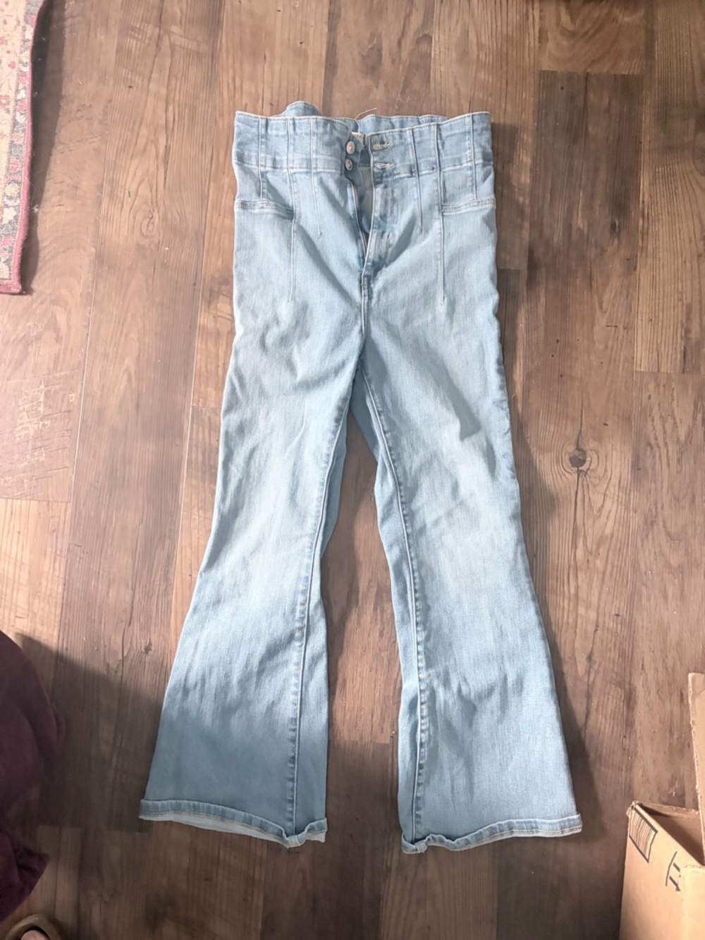 Free people jayde Light Blue Women's High-Waist Flare Jeans